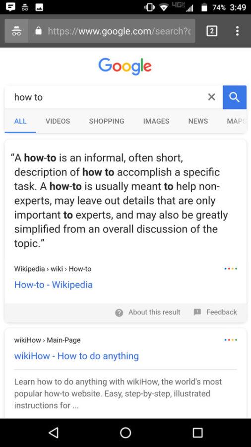google ricerca mobile