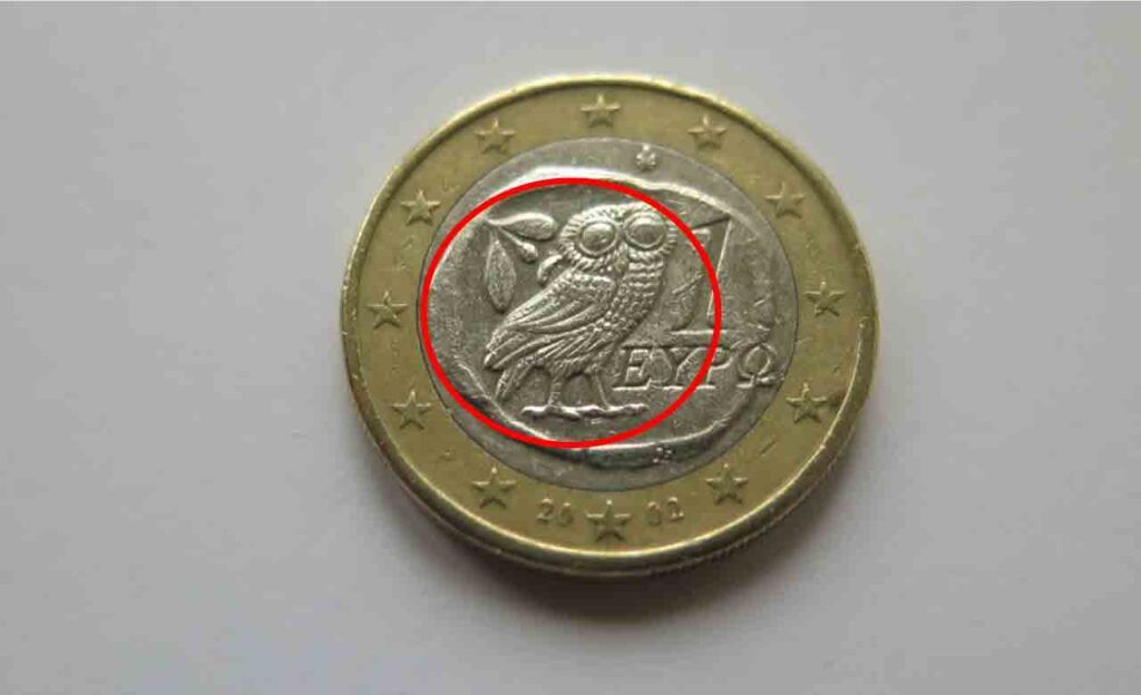 €1 euro gufo
