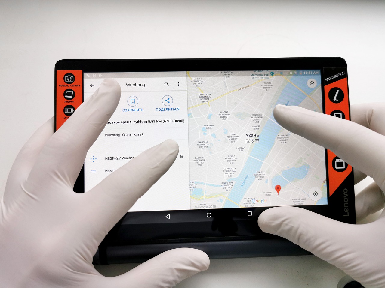 Immagine che illustra un dispositivo touch screen con problemi di risposta dopo un aggiornamento.
